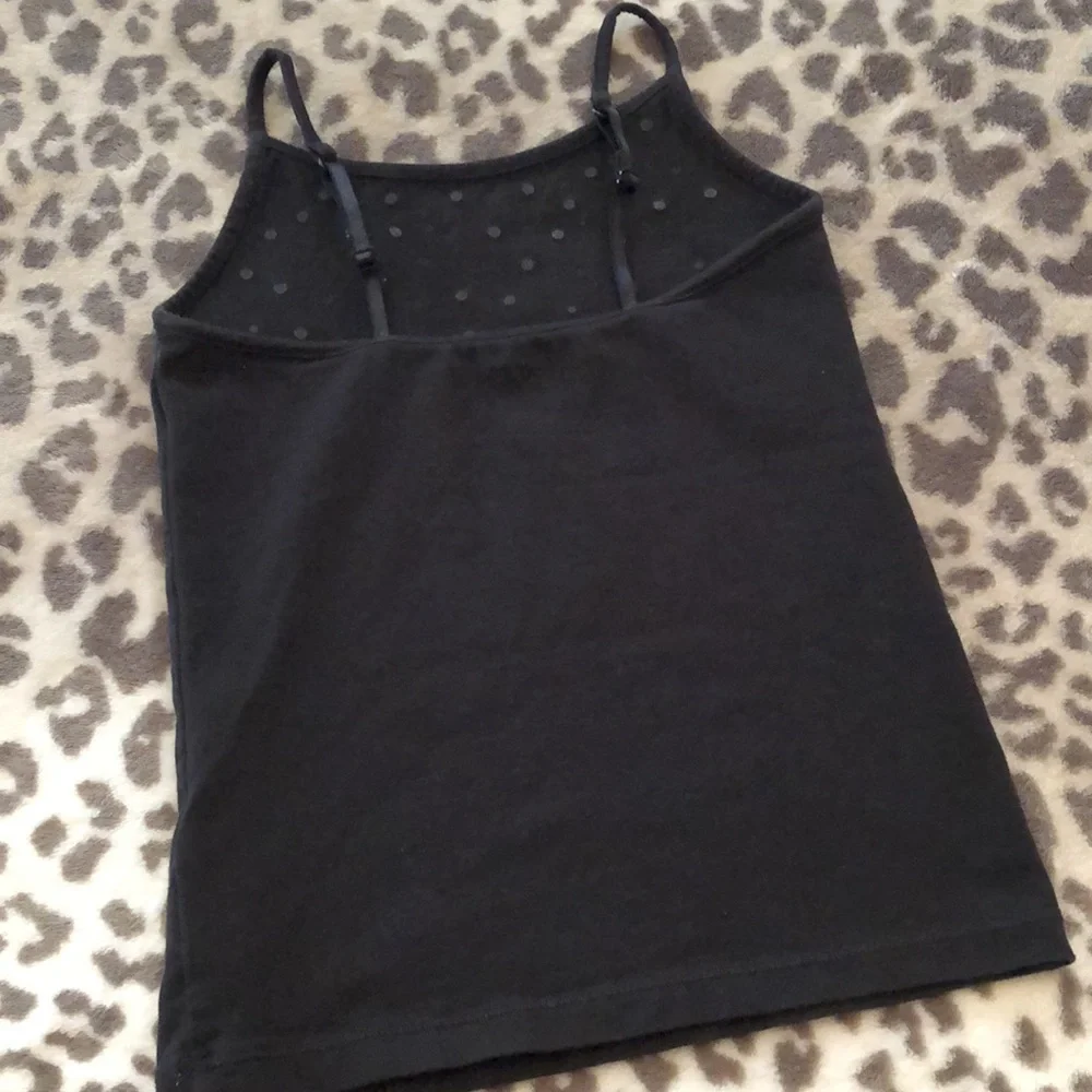 Children’s Place Black Jewel Cami Tank Top Size Small 5 6